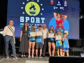 Sport sotto le stelle, premiazione per per Anna Attardo, Luca Attardo, Emma Ioan e Bianca Albi (Sport Events, atletica leggera)